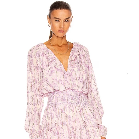 Hemant and Nandita Sahar Paisley  Pink Mini Dress Sz Small NWT - Picture 1 of 16